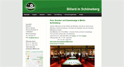 Desktop Screenshot of billardaire.de