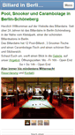 Mobile Screenshot of billardaire.de